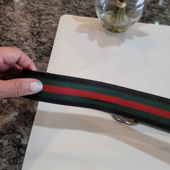 GUCCI~SHERRY LINE~LEATHER BELT - Picture 10 of 14